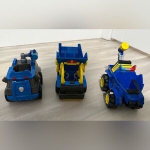 Paw Patrol Toy Vehicles Chase Marshall Rubble 3 Piece Set
